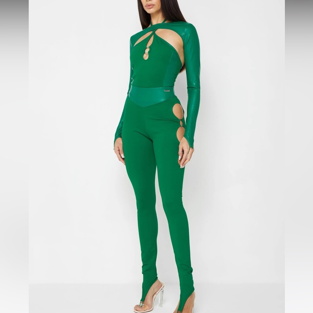 Maniere De Voir Cutout O-Ring Bodysuit and Leggings (Originally sold separately)